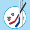 NDNCZDHC 2 in 1 Football Ice Hockey Goal Kit with Balls ABS Ice Hockey Goal Hockey Sticks Hockey Net Hockey Balls for Outdoor Sports view 3