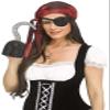 Fun World Adult Rhinestone Pirate Hook Accessory | Pirate Costume Accessories Standard Black view 1