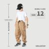 MINI PANDA Boys' Jogger Pants, Kids' Stretch Twill Casual Cargo Pants Beige view 4