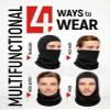 GOT Sports Ski Mask for Men - Balaclava with Fleece Neck Warmer for Cold Weather - Windproof Shiesty Mask for Snowboard (Black) view 3
