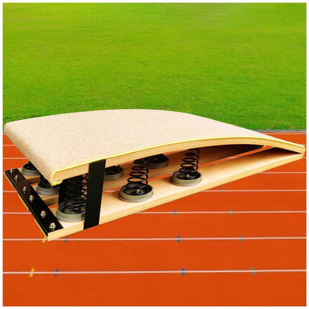 ENWINDXS Gym Training Springs Springboard Vault Training Aid Gymnastics Skills Practice Elastic Board - 9 Springs, Heavy Duty High Jump/Long Jump/Backflip Exercise Equipment