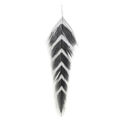 Montana Fly Company Fly Tying - Galloup's Fish Feathers - Arrowhead - White/Black