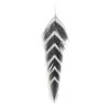Montana Fly Company Fly Tying - Galloup's Fish Feathers - Arrowhead - White/Black view 1