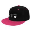 1 Cross 3 Nails 4 Given Christian Cross Baseball Cap for Men Or Women Classic Flat Bill Snapback Hat Pink