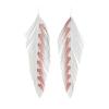 Montana Fly Company Fly Tying - Galloup's Fish Feathers - Shark Fin - White/Red view 1