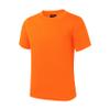 Dreammonkey 4T to Youth Neon Shirt Kids Rash Guard UPF 50+ Dry Fit Athletic Short Sleeve T Shirts for Boys and Girls (Neon Orange L) view 3