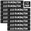 12 Pack Magsaddle .223 Remington Magazine Marking Bands .223 Caliber Identification Holster Accessories (Black - White)