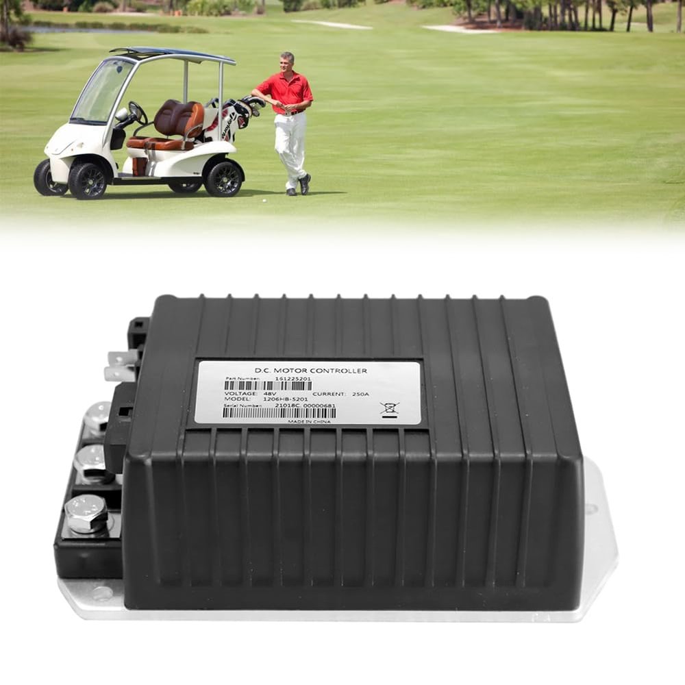 48V Golf Cart Controller, 1206HB-5201 Golf Cart Speed Controller for 2010-UP EZGO TXT, Express S4/L4, Terrain 250, ST Sport II, 250A Controllers Compatible with Curtis, ITS Throttle Type, 612632