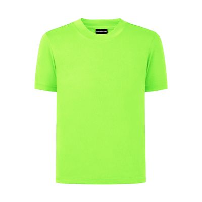 Dreammonkey 4T to Youth Neon Shirt Kids Rash Guard UPF 50+ Dry Fit Athletic Short Sleeve T Shirts for Boys and Girls (Neon Green 4T)