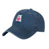 Funny and Cute Polar Bear Heart Trucker Hat for Men Women Denim Baseball Cap Dad Hat Golf Hats view 1
