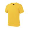 Dreammonkey 4T to Youth Neon Shirt Kids Rash Guard UPF 50+ Dry Fit Athletic Short Sleeve T Shirts for Boys and Girls (Gold S) view 3
