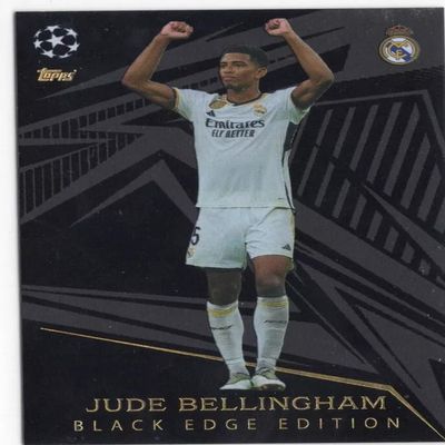 Match Attax Extra 2023 2024 Jude Bellingham Black Edge Trading Card