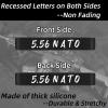 12 Pack Magsaddle 5.56 NATO Magazine Marking Bands 5.56 Caliber Identification Holster Accessories (Black - White) view 2