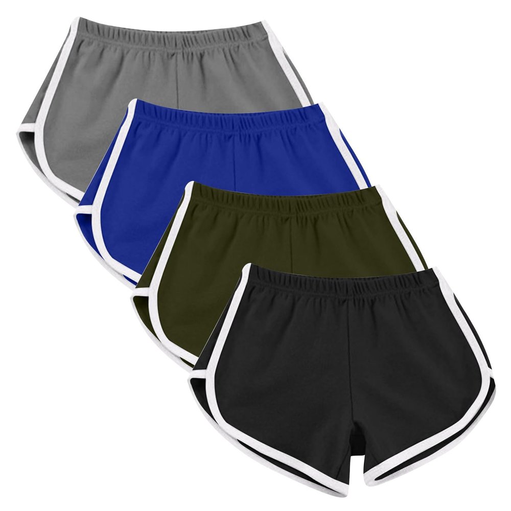 XUNRYAN Boxer Shorts for Women High Waisted Summer Workout Lounge Shorts 3 Pack Boyshorts 4 Pack Biker Yoga Shorts Outfits