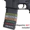 12 Pack Magsaddle 5.56 NATO Magazine Marking Bands 5.56 Caliber Identification Holster Accessories (Black - Green) view 4