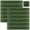 12 Pack Magsaddle .300 Blackout Magazine Marking Bands .300 BLK .300BO Caliber Identification Holster Accessories (OD Green - Black) view 1