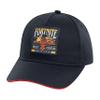 Baseball Cap for Boys, Quality Made Boys Hat and Fitted Cap, Flatbrim Baseball Hat with Sleek Design Black/Red view 1