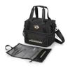PICNIC TIME NHL Nashville Predators Tarana Lunch Bag Cooler with Utensils Made from Recycled Material, Lunch Box with Picnic Set, Upcycled Lunch Cooler Bag, (Carbon Black) view 1