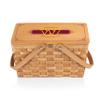 PICNIC TIME NFL Washington Commanders Poppy Personal Picnic Basket, Insulated Lunch Bag, Retro Lunch Box, (Beige) view 1