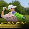 Aero Shaft, Golf Training Aid and Warm Up Tool, Speed Stick for Golf, Golf Swing Trainer, Improves Swing Speed, Wind Resistance, Adjustable Pineapples. (Green and Purple, Aero Shaft Iron) view 4