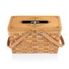 PICNIC TIME NFL New Orleans Saints Poppy Personal Picnic Basket, Insulated Lunch Bag, Retro Lunch Box, (Beige) view 1