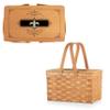 PICNIC TIME NFL New Orleans Saints Poppy Personal Picnic Basket, Insulated Lunch Bag, Retro Lunch Box, (Beige) view 2