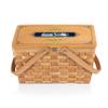 PICNIC TIME NFL Seattle Seahawks Poppy Personal Picnic Basket, Insulated Lunch Bag, Retro Lunch Box, (Beige) view 1