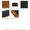 PICNIC TIME NCAA Texas Longhorns Covina Acacia and Slate Serving Tray, Charcuterie Board Set, (Acacia Wood & Slate Black with Gold Accents) view 4