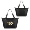 PICNIC TIME NHL Nashville Predators Tarana Cooler Tote Bag made with Recycled Materials, Soft Cooler Tote Bag, Upcycled Picnic Cooler, (Carbon Black) view 2