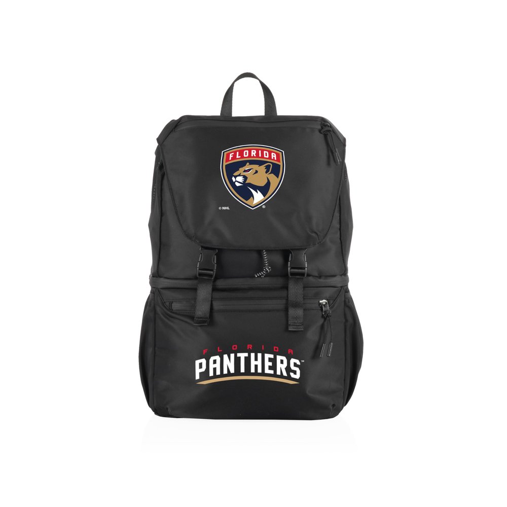 PICNIC TIME NHL Florida Panthers Tarana Backpack Cooler Made with Recycled Material, Soft Cooler Backpack, Upcycled Cooler Bag, (Carbon Black)