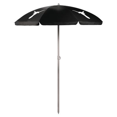 PICNIC TIME NCAA Texas Longhorns Outdoor Canopy Sunshade Beach Umbrella 5.5', Small Patio Umbrella, Beach Chair Umbrella, (Black)