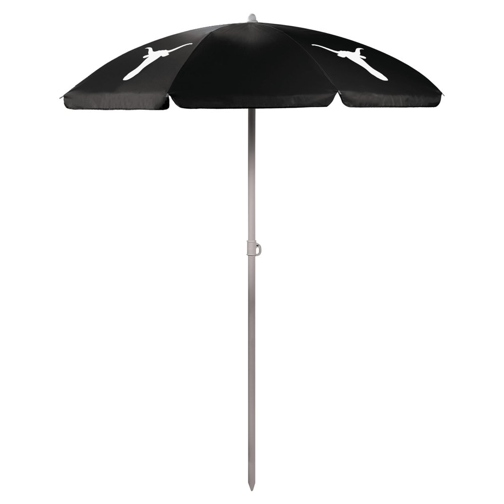 PICNIC TIME NCAA Texas Longhorns Outdoor Canopy Sunshade Beach Umbrella 5.5', Small Patio Umbrella, Beach Chair Umbrella, (Black)