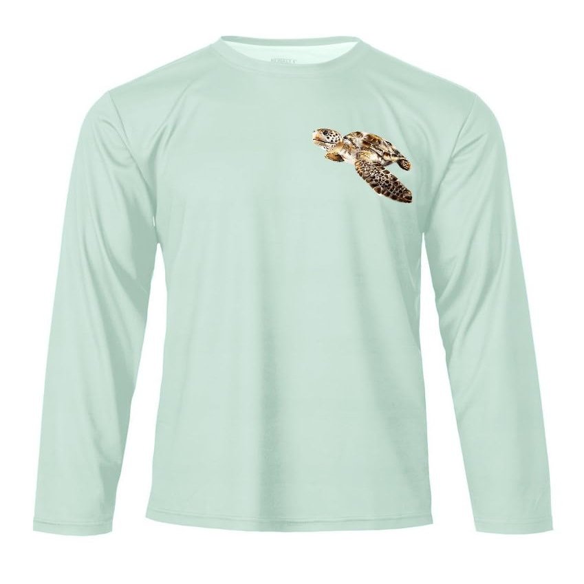 Kobalt1 Boys 2T-18 Sea Turtle Water Sport Fishing UPF Performance Shirt (5-6)