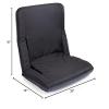 PICNIC TIME NCAA Texas Longhorns Ventura Reclining Stadium Seat with Back Support, Bleacher Seat, Beach Floor Chair, (Black) view 3