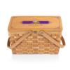 PICNIC TIME NFL Minnesota Vikings Poppy Personal Picnic Basket, Insulated Lunch Bag, Retro Lunch Box, (Beige) view 1