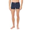 Lacoste Men's Cotton Stretch Diagonal Print Trunks, 3-pack, Navy Blue/White/Dove Grey, X-Small view 4