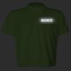 Security Polo in Safety Green with White/Reflective Design, Performance Polo w/Moisture Wicking Technology view 3
