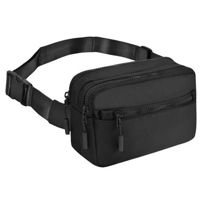 NGIL Crossbody Belt bag for Woman, Crossbody Pack, Small Belt Pack for Women, Workout, Traveling, Running Hip Bag, Hiking Waist Bag with Adjustable Strap (Onyx)