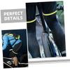 POPETPOP 8pcs Reflective Cycling Trouser Clips for Men Riding Accessory Thigh Straps Bike Trouser Reflective Bands view 2
