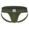 GYM Mens Old School Jockstrap with 2" Waistband (Army Green, X-Large) view 1
