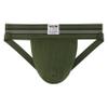 GYM Mens Old School Jockstrap with 2" Waistband (Army Green, X-Large) view 2