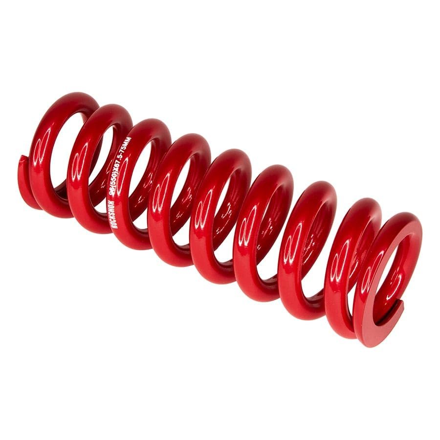 RockShox Electric Red Metric Coil Spring - 174mm Length, 67.5-75mm Travel, 250 LB Load, High-Performance Suspension Shock Component for Mountain Bikes