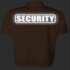 Security Polo in Safety Orange with Silver/Reflective Design, Performance Polo w/Moisture Wicking Technology view 4