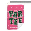 Canopy Street Personalized Faux Glitter Par Tee Golf Towel / 16" x 24" Custom Feminine Golfing Microfiber Towel with Gold Fastener/Personalized Mother's Day Athletic Accessory Present for Her view 2