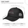 Make Lying Wrong Again Hat Trucker Hats Funny Mesh Baseball Cap Women Men Summer Hiking Travel Outdoor Black view 4