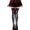 DONCIDAY Rose Skeleton Knee High Socks  Black Day of The Dead Over Knee Leggings Halloween Stockings (US, Alpha, Large, Plus, Regular, Rose-M) view 1
