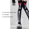 DONCIDAY Rose Skeleton Knee High Socks  Black Day of The Dead Over Knee Leggings Halloween Stockings (US, Alpha, Large, Plus, Regular, Rose-M) view 4