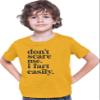 Medium Gold Youth Don't Scare Me I Fart Easily Funny T-Shirt view 1