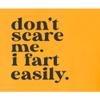 Medium Gold Youth Don't Scare Me I Fart Easily Funny T-Shirt view 3