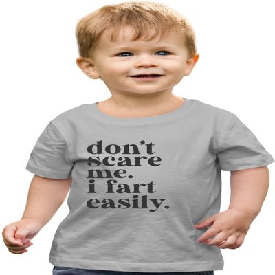 3T Oxford Toddler Don't Scare Me I Fart Easily Funny Toddler T-Shirt